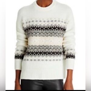 NWOT Aqua Fair Isle Sweater - Cream and Black